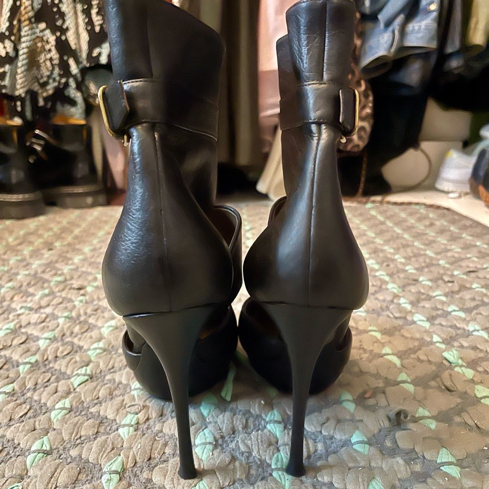 Lanvin Black High Heel pump with Straps size 40 (runway 2010 Hive) - Picture 6 of 9